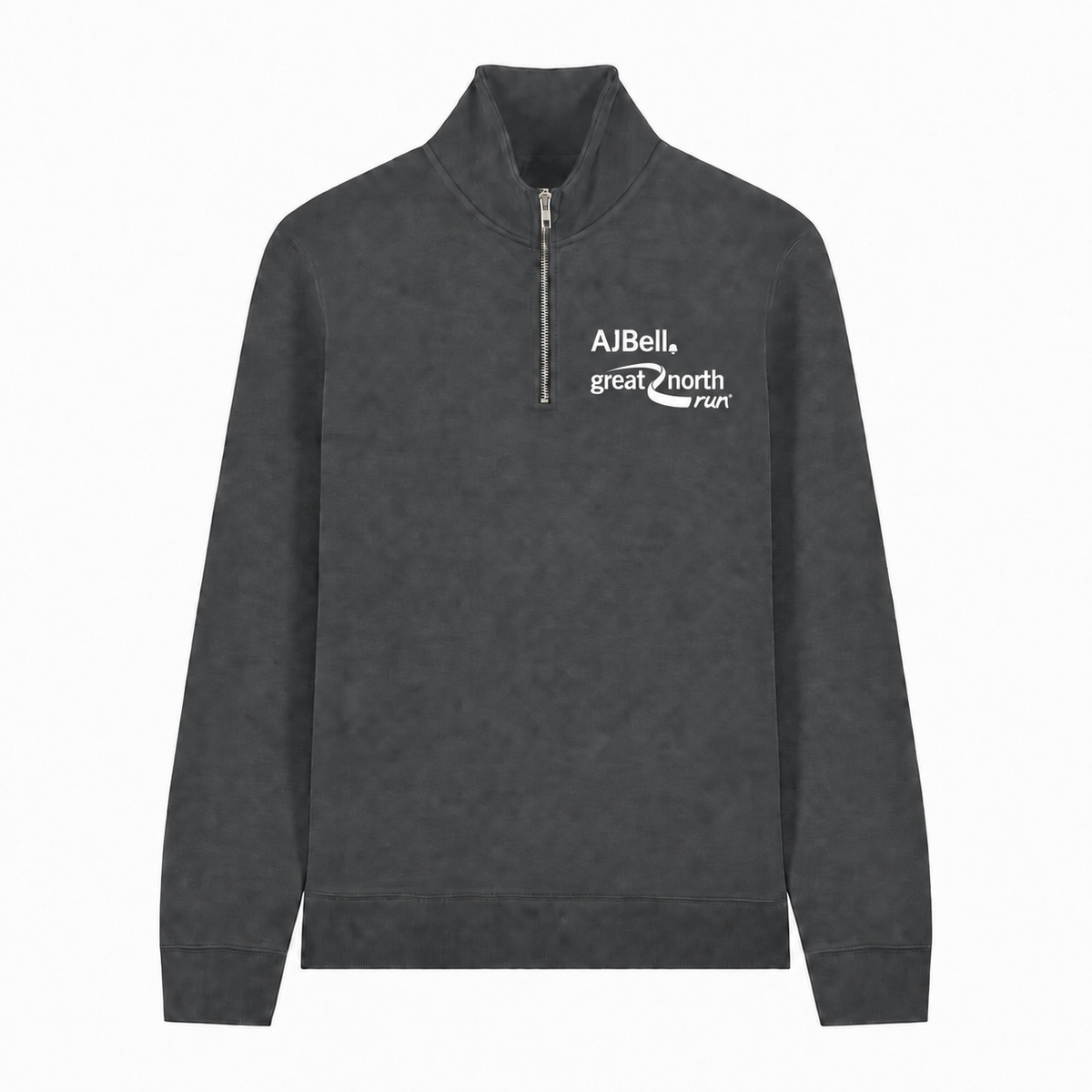 AJ Bell Great Run Unisex ¼ Zip Sweatshirts (Front Logo Print Only)