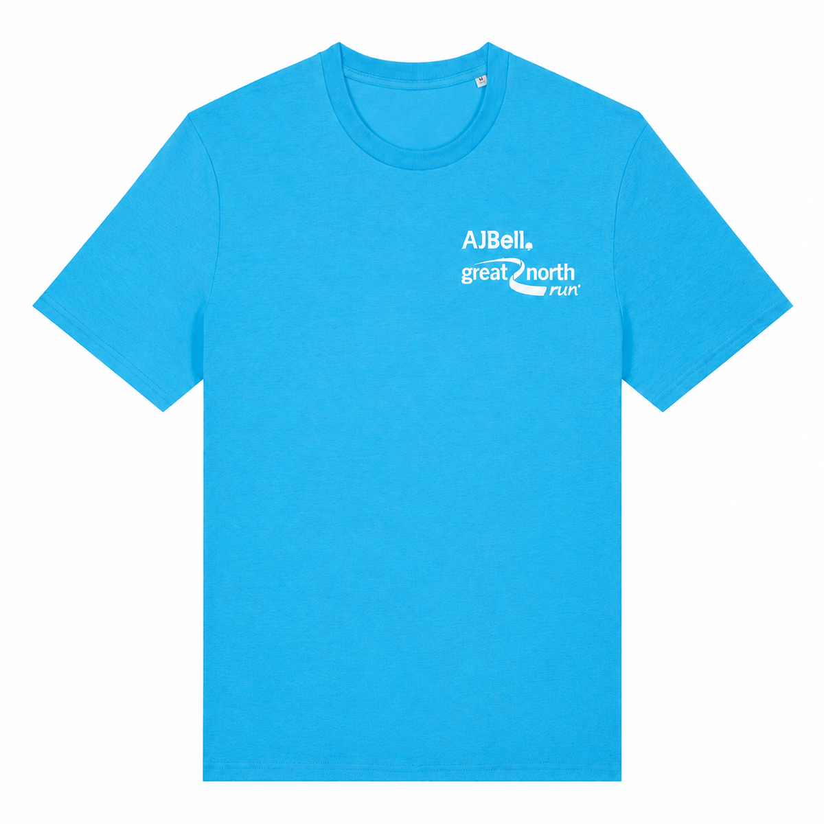 AJ Bell Great Run Men's Short Sleeved Cotton Tee (Front Logo Print Only)