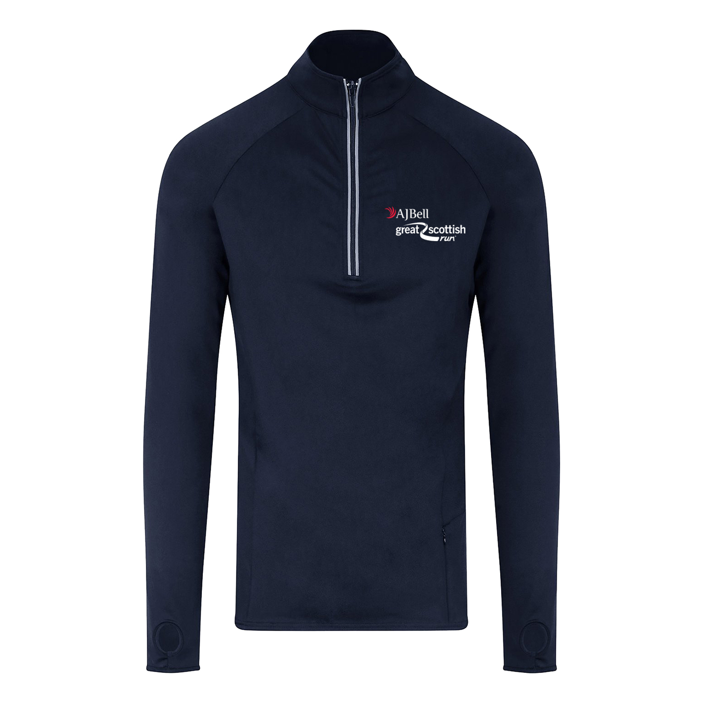 AJ Bell Great South Run Eat, Sleep, Train, Repeat Men's ¼ Zip top
