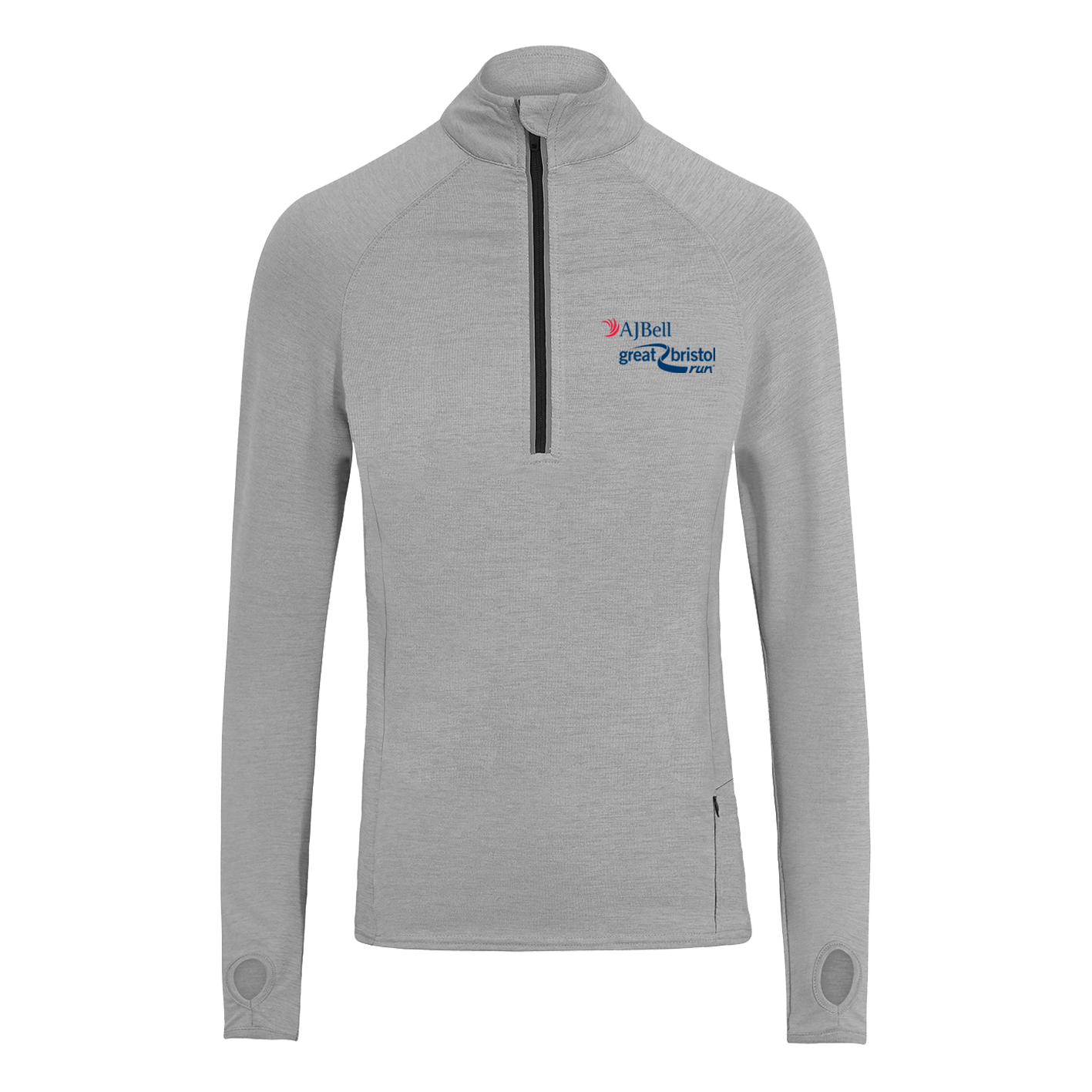 AJ Bell Great Bristol Run Men's ¼ Zip Base Layer (Front Logo Print Only)