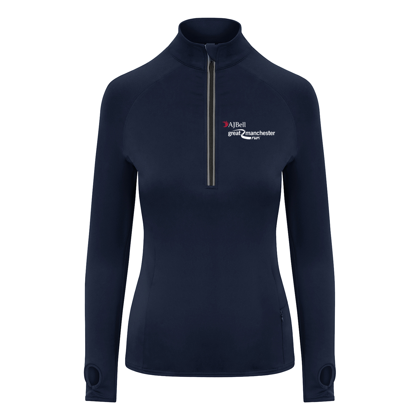 AJ Bell Great South Run RUN Woman ¼ Zip top