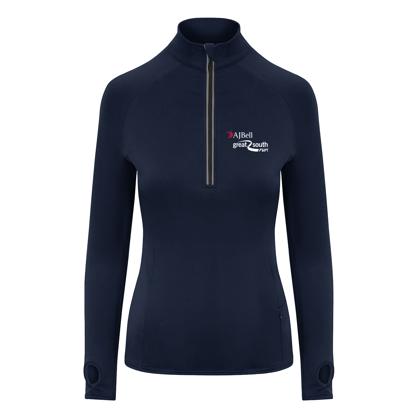 AJ Bell Great South Run Eat, Sleep, Train, Repeat Woman ¼ Zip top