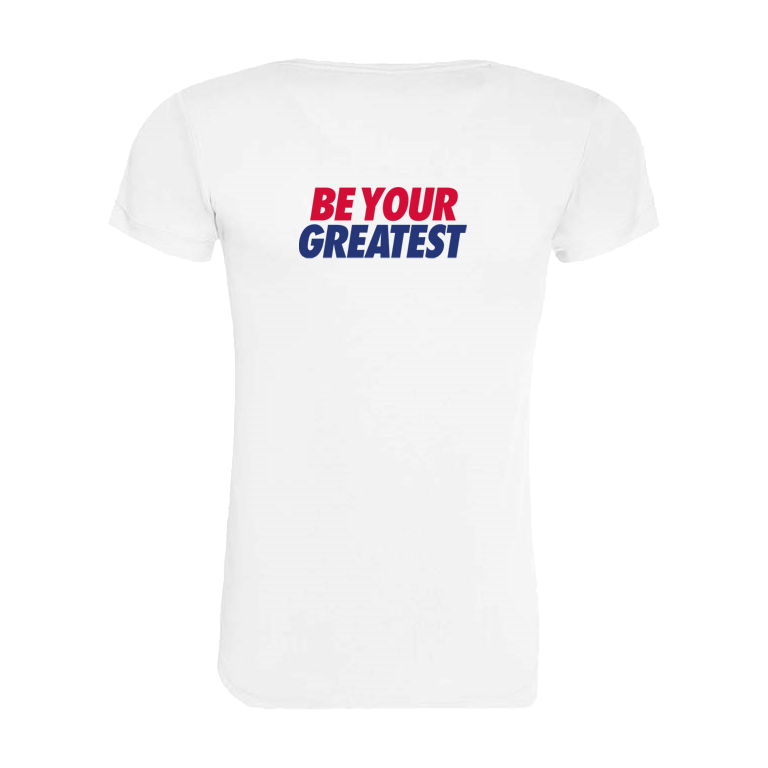 AJ Bell Great South Run Be Your Greatest Woman Short Sleeved Tech Tee