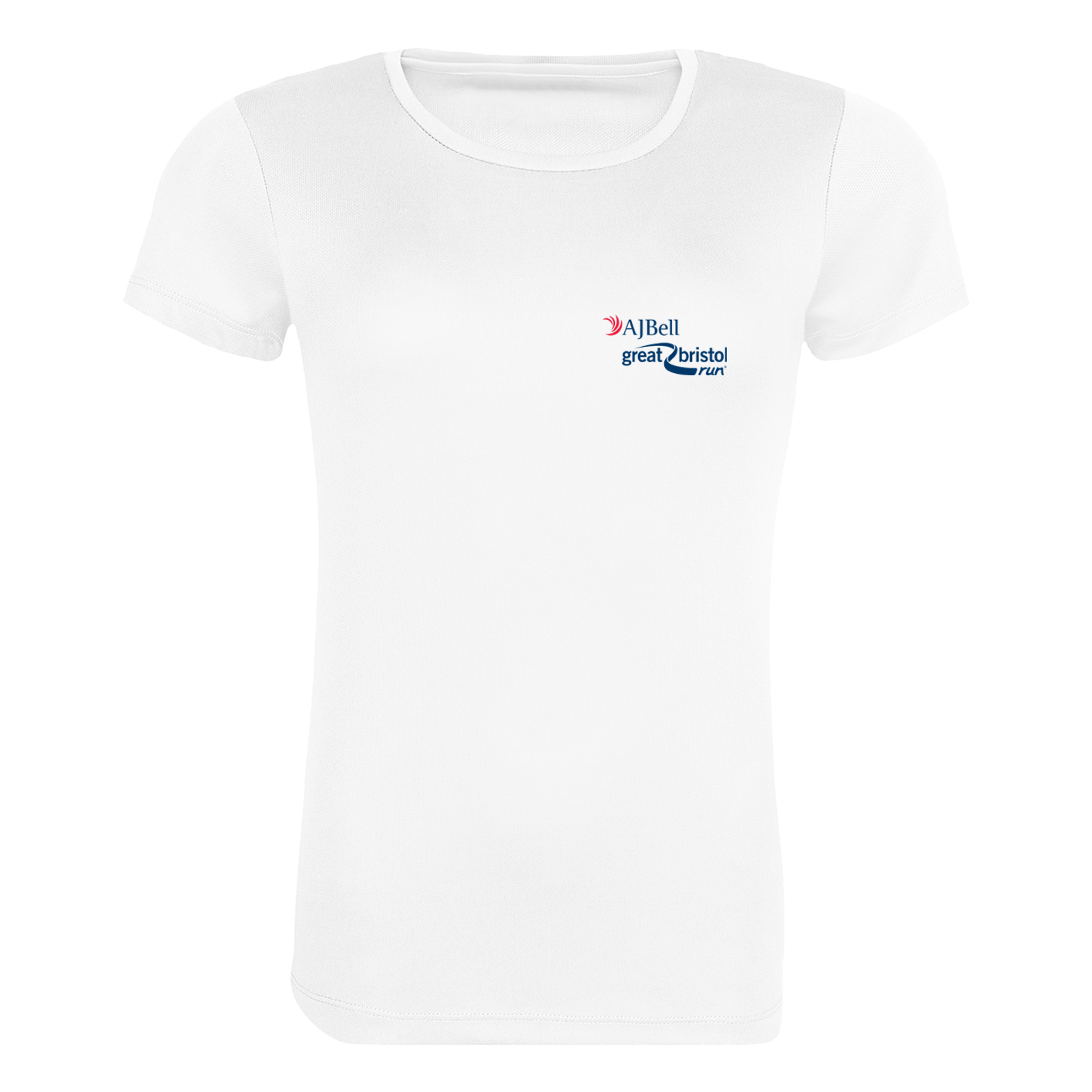 AJ Bell Great Bristol Run Woman’s Short Sleeved Tech Tee (Front Logo Print Only)