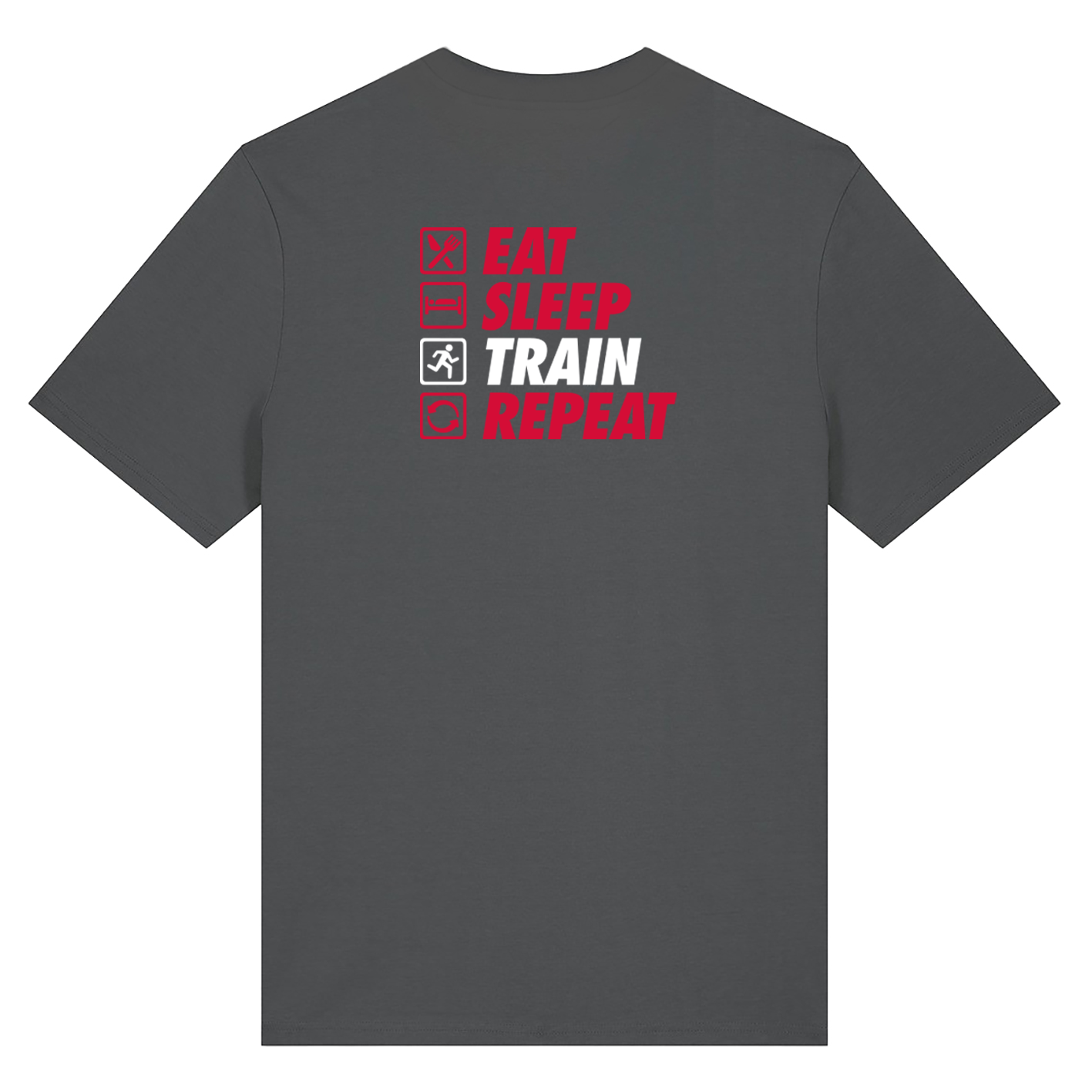 AJ Bell Great Scottish Run Eat, Sleep, Train, Repeat Men Short Sleeved Cotton Tee