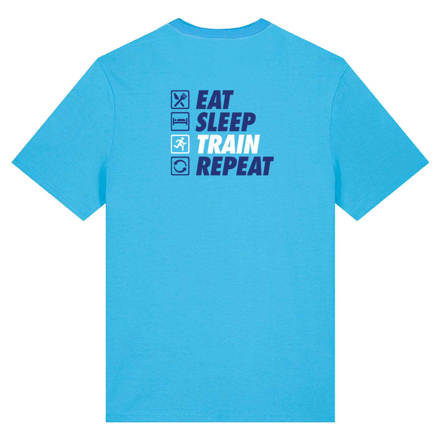 AJ Bell Great Scottish Run Eat, Sleep, Train, Repeat Men Short Sleeved Cotton Tee