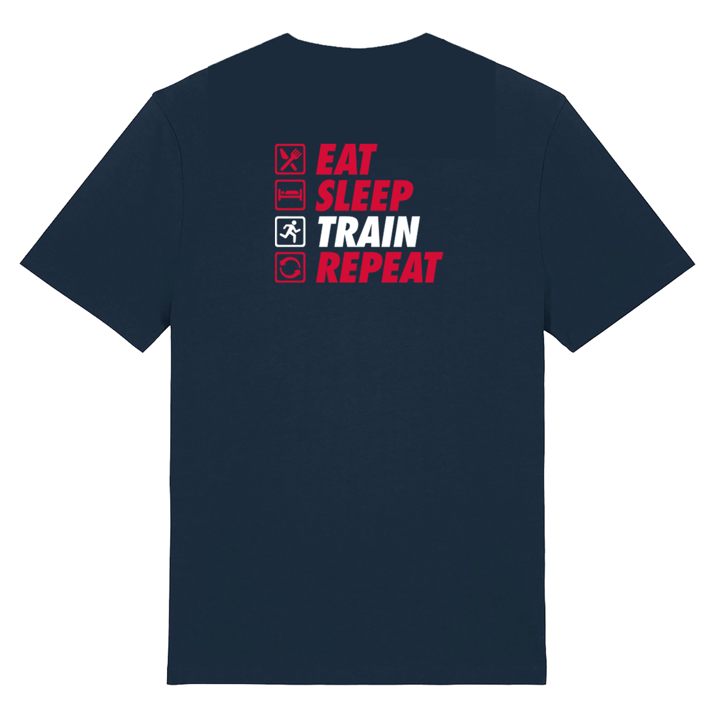 AJ Bell Great Scottish Run Eat, Sleep, Train, Repeat Men Short Sleeved Cotton Tee