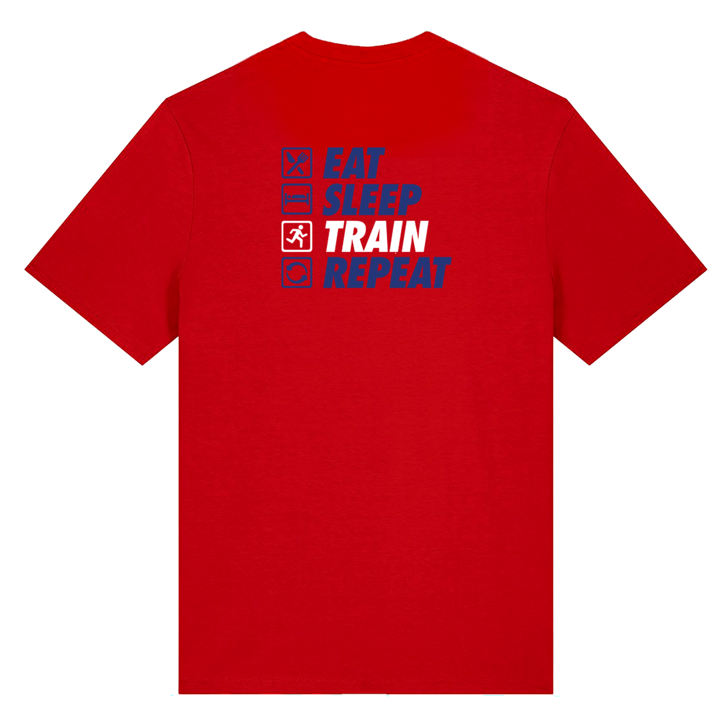 AJ Bell Great Scottish Run Eat, Sleep, Train, Repeat Men Short Sleeved Cotton Tee