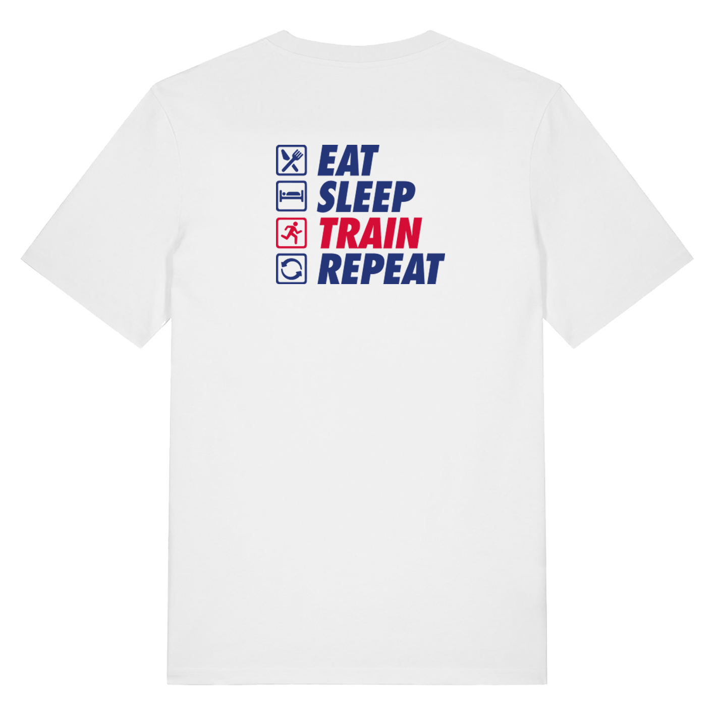 AJ Bell Great Scottish Run Eat, Sleep, Train, Repeat Men Short Sleeved Cotton Tee