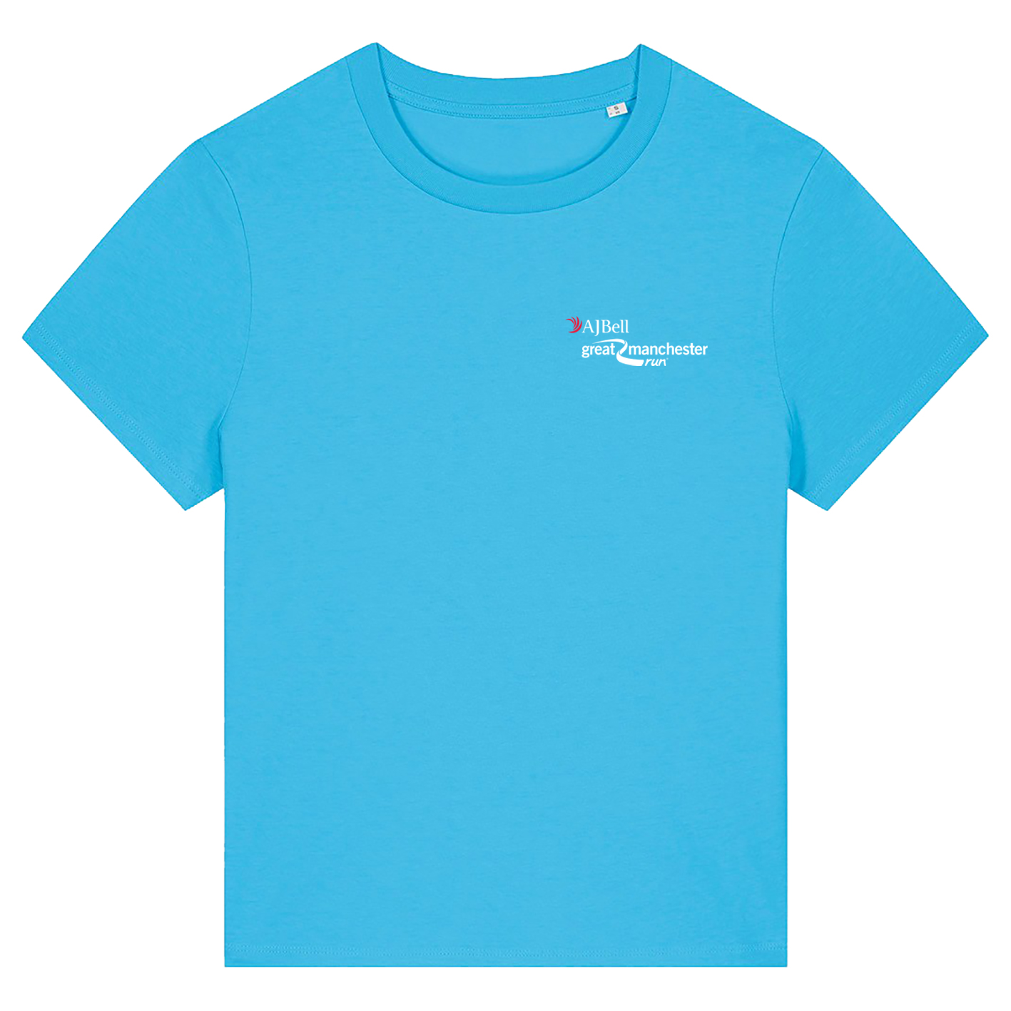 AJ Bell Great Manchester Run Woman’s Short Sleeved Cotton Tee (Front Logo Print Only)