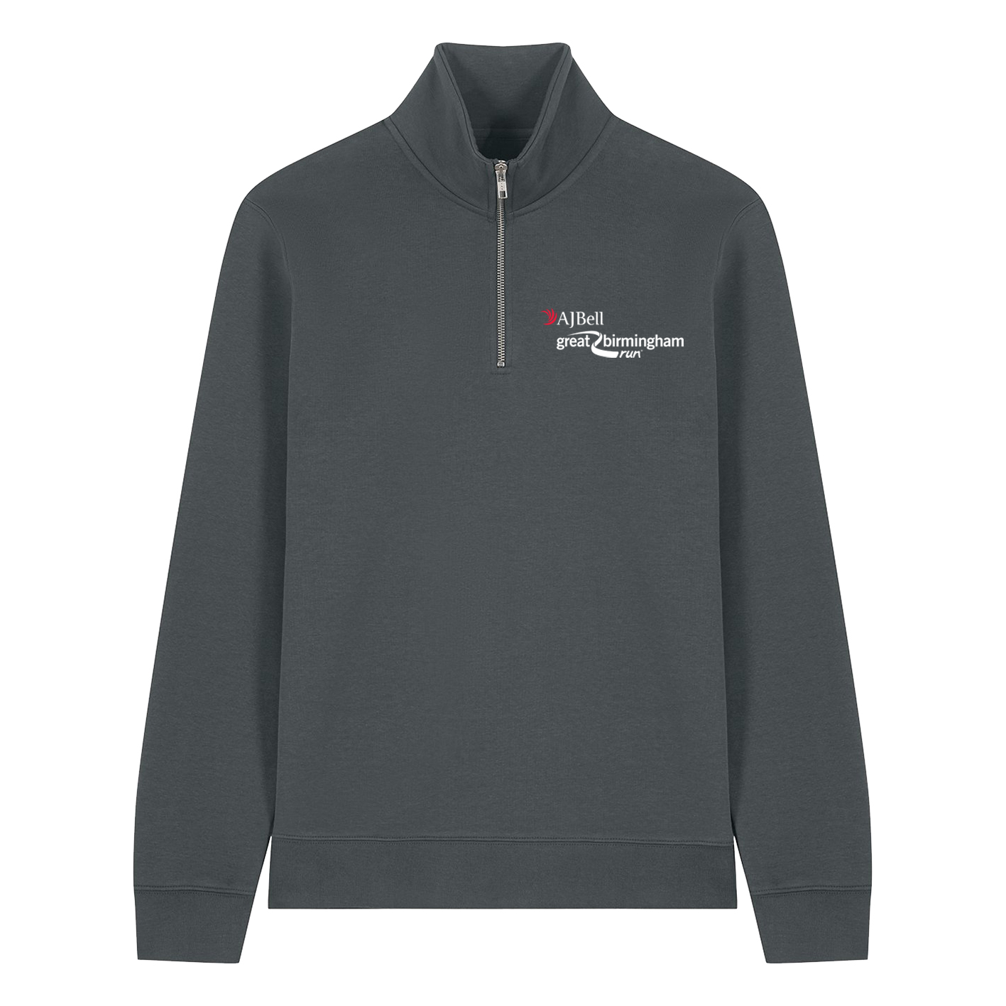 AJ Bell Great Birmingham Run Unisex ¼ Zip Sweatshirts (Front Logo Print Only)