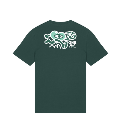 GNR45 x MUL Unisex Green Heart Running T-Shirt