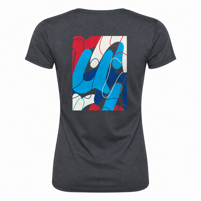 AJ Bell Great Run "Swirl" Women's Short Sleeved Tech Tee