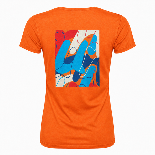 AJ Bell Great Run "Swirl" Women's Short Sleeved Tech Tee