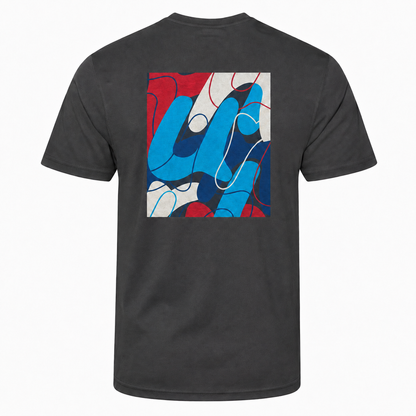 AJ Bell "Swirl" Men's Short Sleeved Tech Tee