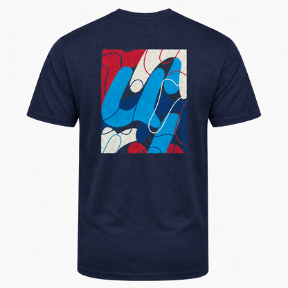 AJ Bell "Swirl" Men's Short Sleeved Tech Tee