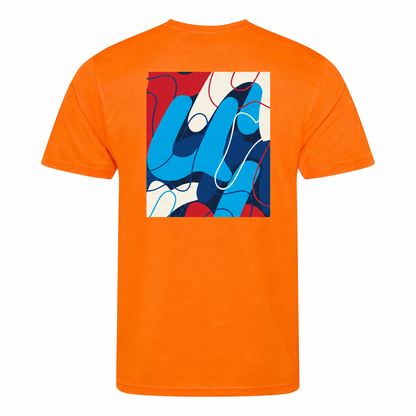 AJ Bell "Swirl" Men's Short Sleeved Tech Tee