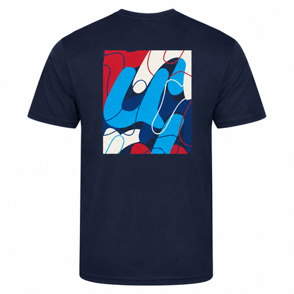 AJ Bell "Swirl" Men's Short Sleeved Tech Tee