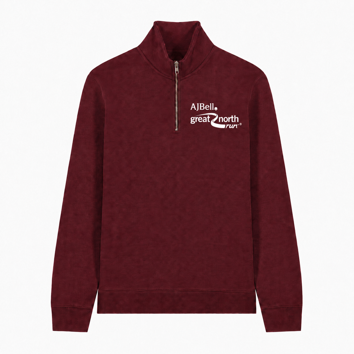 AJ Bell Great Run Unisex ¼ Zip Sweatshirts (Front Logo Print Only)