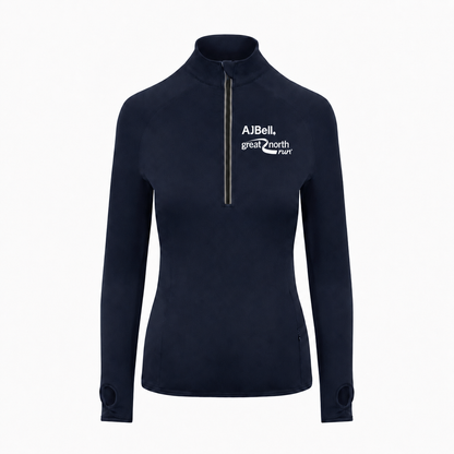 AJ Bell "RUN" Women's ¼ Zip Base Layer