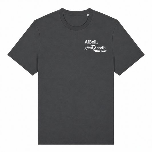 AJ Bell Great Run Men's Short Sleeved Cotton Tee (Front Logo Print Only)