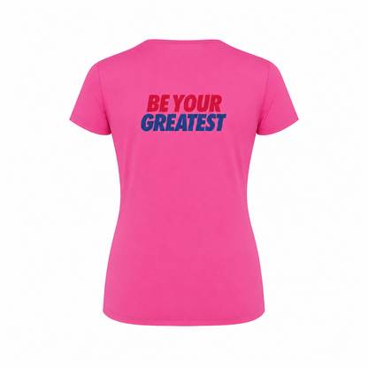 AJ Bell "Be Your Greatest" Women's Short Sleeved Tech Tee
