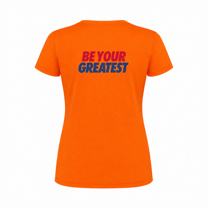 AJ Bell "Be Your Greatest" Women's Short Sleeved Tech Tee