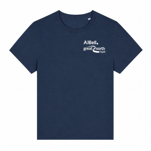 AJ Bell Great Run Women’s Short Sleeved Cotton Tee (Front Logo Print Only)