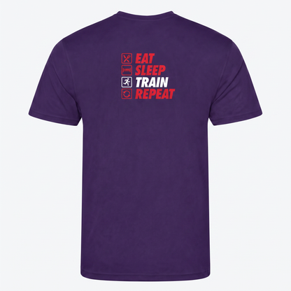 AJ Bell Great Run “Eat, Sleep, Train, Repeat” Men’s Short Sleeved
