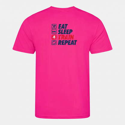 AJ Bell Great Run “Eat, Sleep, Train, Repeat” Men’s Short Sleeved