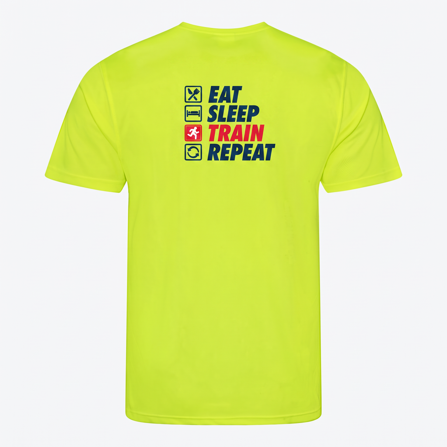AJ Bell Great Run “Eat, Sleep, Train, Repeat” Men’s Short Sleeved