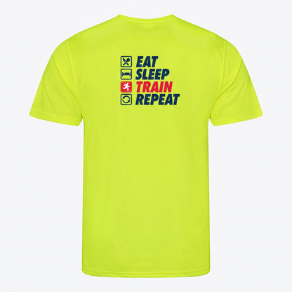 AJ Bell Great Run “Eat, Sleep, Train, Repeat” Men’s Short Sleeved