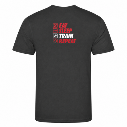 AJ Bell Great Run “Eat, Sleep, Train, Repeat” Men’s Short Sleeved