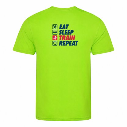 AJ Bell Great Run “Eat, Sleep, Train, Repeat” Men’s Short Sleeved