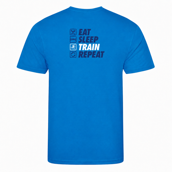 AJ Bell Great Run Kids "Eat, Sleep, Train, Repeat" Technical Tee