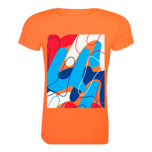 AJ Bell Great North 10K Run "Swirl" Woman's Short Sleeved Tech Tee