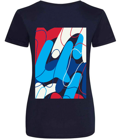 AJ Bell Great Scottish Run "Swirl" Woman's Short Sleeved Tech Tee