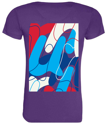 AJ Bell Great Scottish Run "Swirl" Woman's Short Sleeved Tech Tee