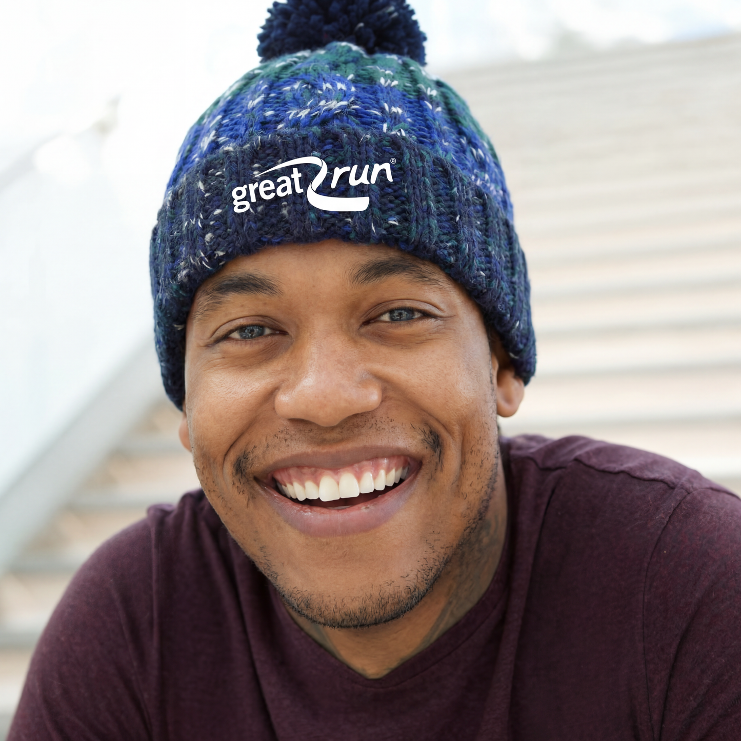 AJ Bell Great Manchester Run Bobble Beanie