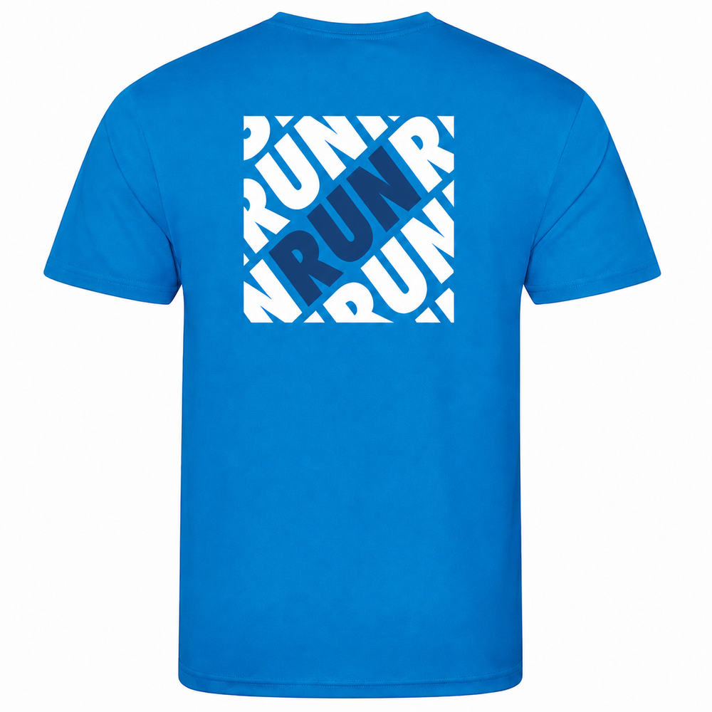 AJ Bell Great Run "RUN" Men's Short Sleeved Tech Tee