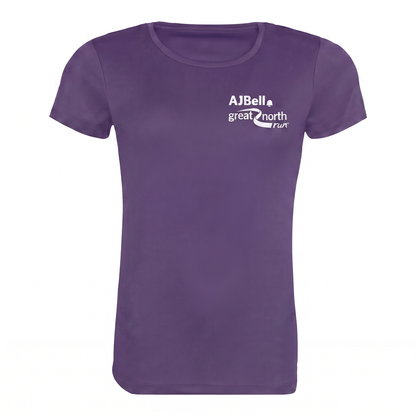 AJ Bell Great Run Women’s Short Sleeved Tech Tee (Front Logo Print Only)