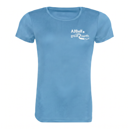 AJ Bell Great Run Women’s Short Sleeved Tech Tee (Front Logo Print Only)