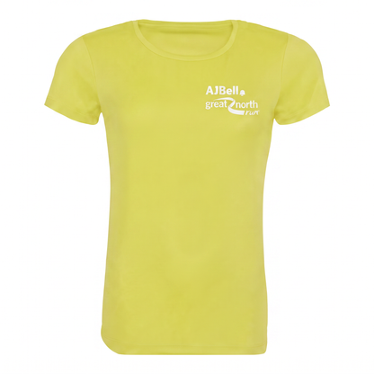 AJ Bell Great Run Women’s Short Sleeved Tech Tee (Front Logo Print Only)