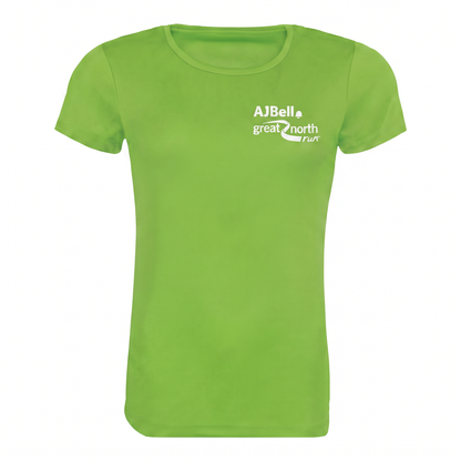 AJ Bell Great Run Women’s Short Sleeved Tech Tee (Front Logo Print Only)