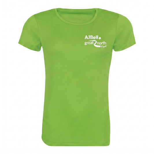 AJ Bell Great Run Women’s Short Sleeved Tech Tee (Front Logo Print Only)