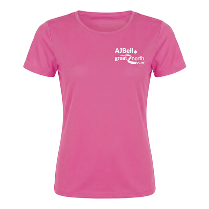 AJ Bell Great Run Women’s Short Sleeved Tech Tee (Front Logo Print Only)