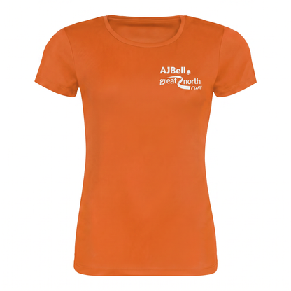 AJ Bell Great Run Women’s Short Sleeved Tech Tee (Front Logo Print Only)