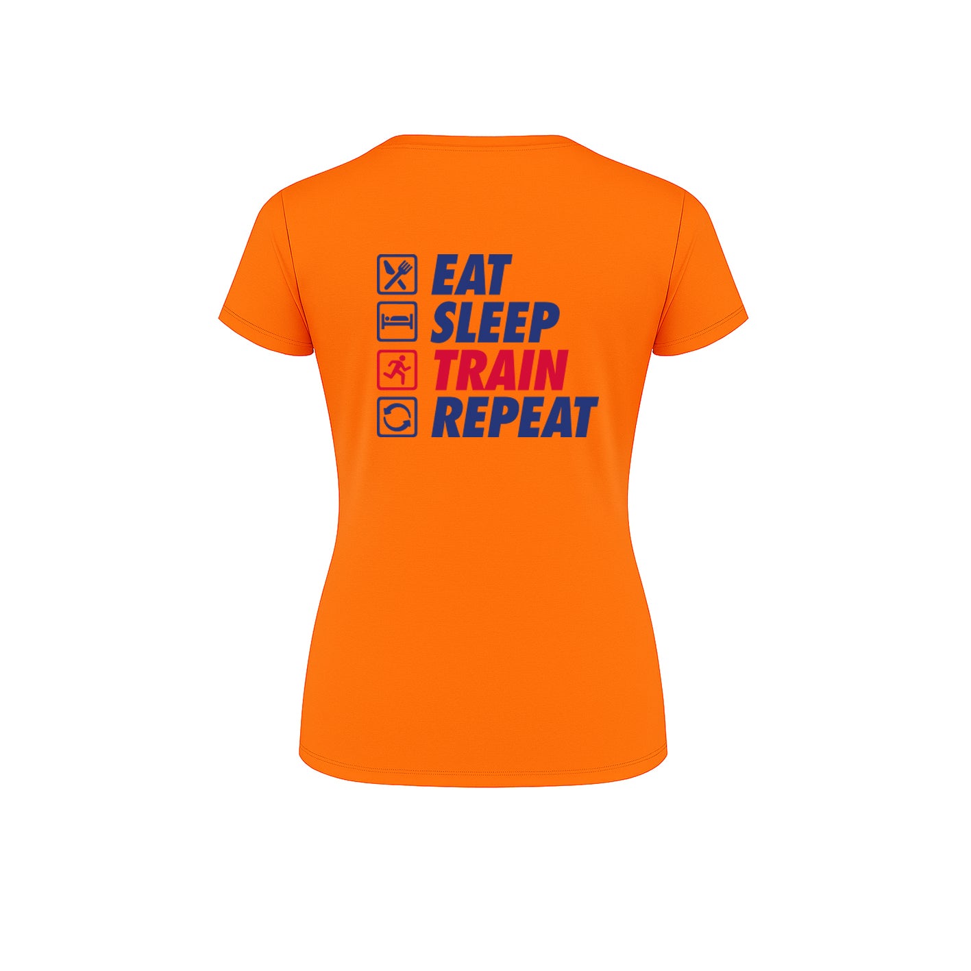AJ Bell Great North 10K Run Eat, Sleep, Train, Repeat Woman™s Short Sleeved Tech Tee