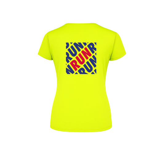AJ Bell Great Scottish Run RUN Woman Short Sleeved Tech Tee