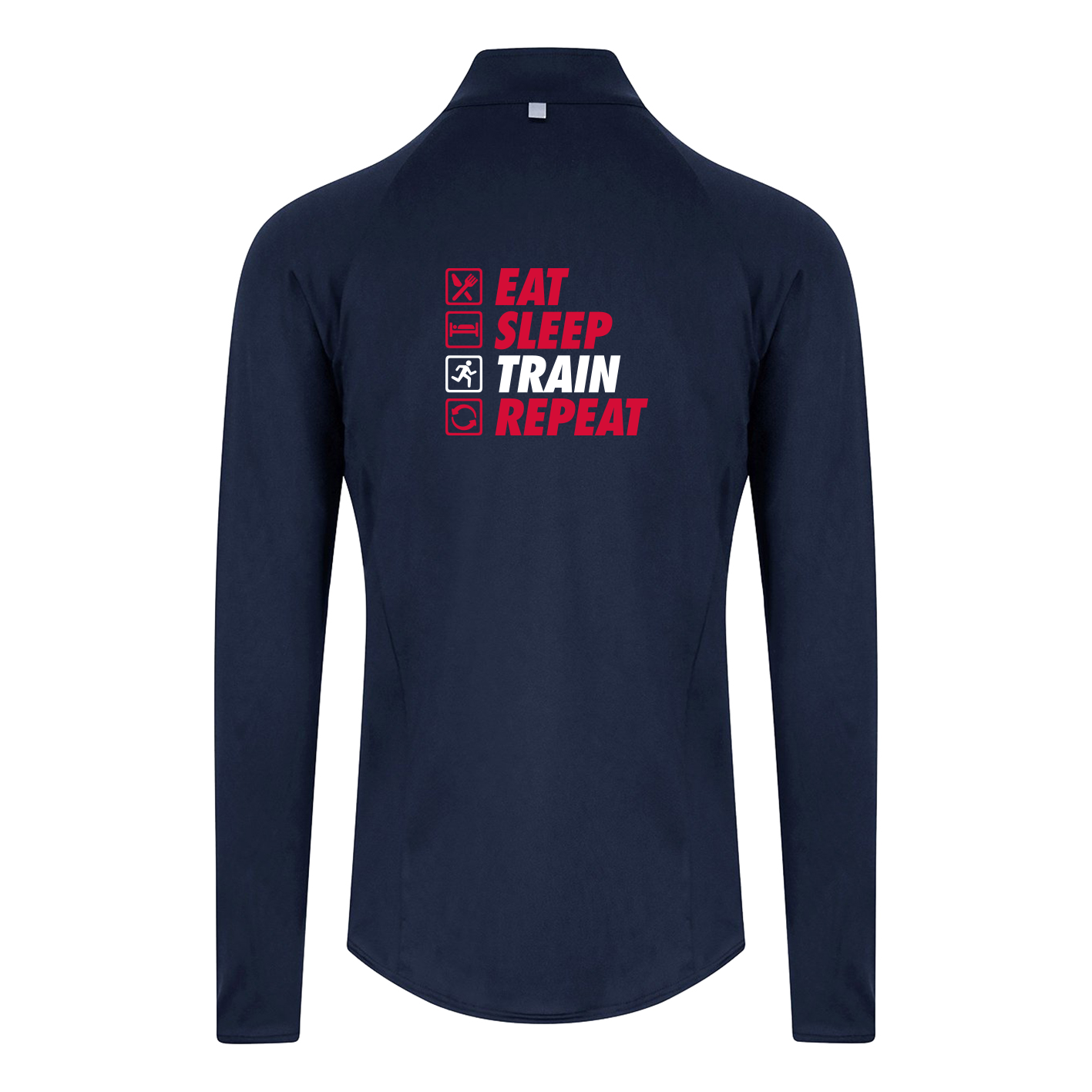 AJ Bell Great North 10K Run Eat, Sleep, Train, Repeat Men's ¼ Zip top